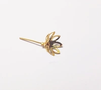 108 Astothrum Gold Plated Lotus Flowers For Laxmi Pooja 