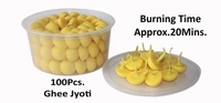 Ghee Batti, Batti 100 Pc, Cotton Wick