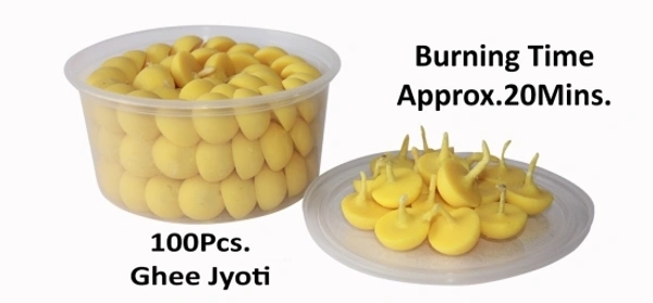 Ghee Batti, Batti 100 Pc, Cotton Wick