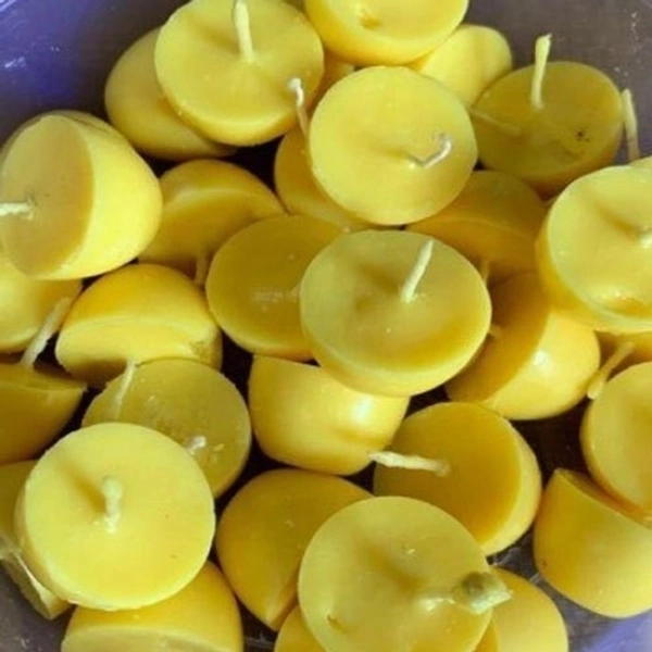 Cow Ghee Diya Batti (50 pieces ) 30min Burning Time, Wax free Cow ghee diya batti Cotton Wick