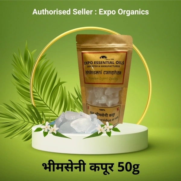 Expo Organics 100% Pure & Natural Bhimseni Kapoor, Camphor, Kapoor