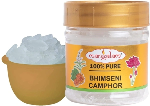 MANGALAM Bhimseni Camphor 50 gm Jar - Pack of 1
