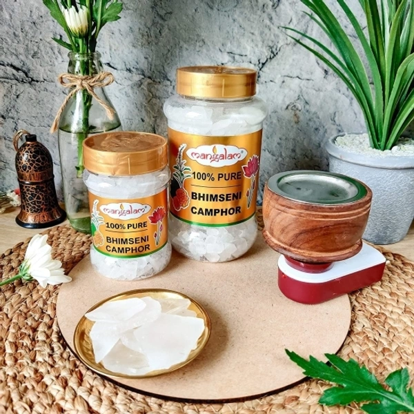 MANGALAM Bhimseni Camphor 50 gm Jar - Pack of 1