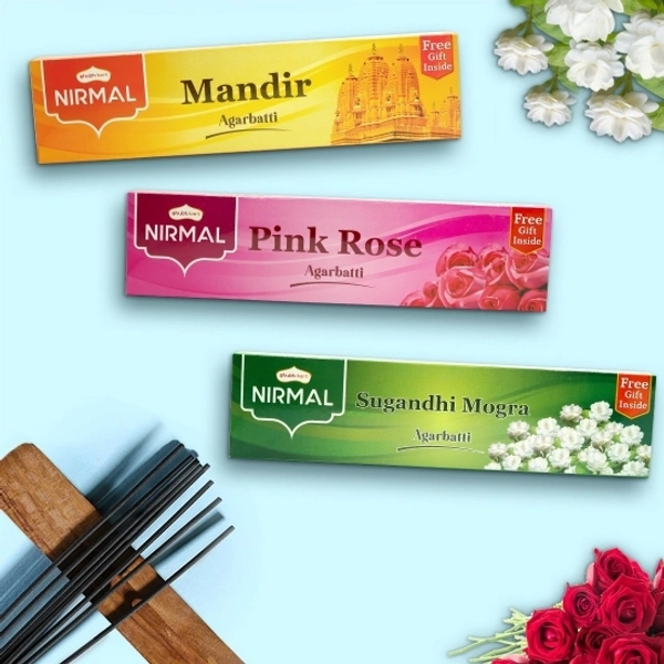 Incense Stick Pink Rose, Sugandhi Mogra, Mandir