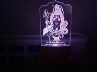 3D Illusion Shivji Bholenath Ji Night Lamp with 7 Color Changing Light for Gift Night Lamp