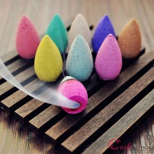BACKFLOW INCENSE CONES 25 PCS ROSE, JASMINE, MIXED, LAVENDER