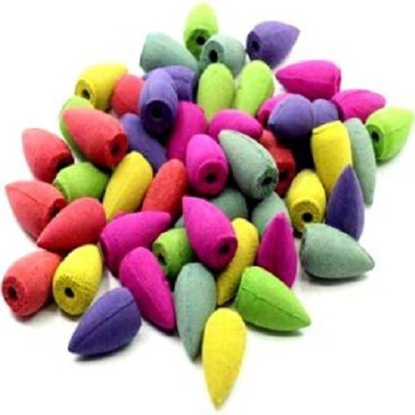 Pack of 120 Backflow cones Mogra, Chandan, Rose, Jasmine