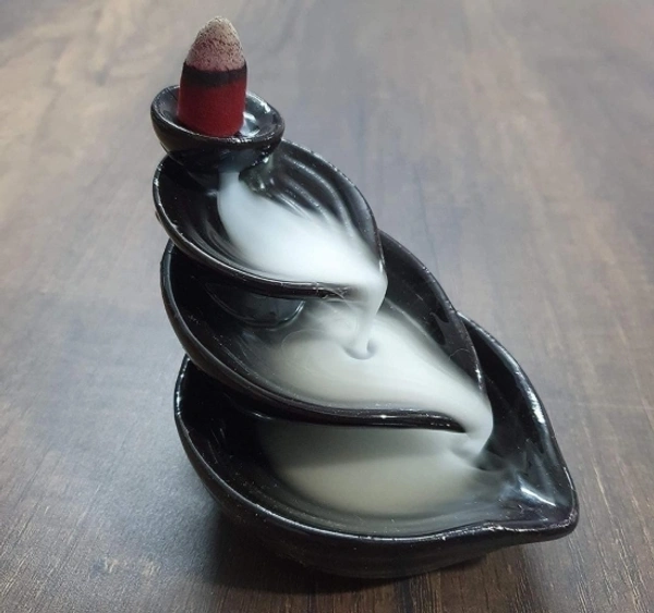 3 DIYA BACKFLOW INCENSE BURNER WITH 20 CONES MIX