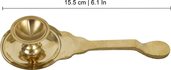 Kapoor Burner Brass Karpuram Arati Stand for Camphor Dani– Ganga-Karpoor-Stand Brass