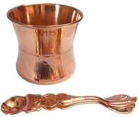 Copper Panch Patra with Achmani Pali Spoon for All Pooja Purpose150ml Copper