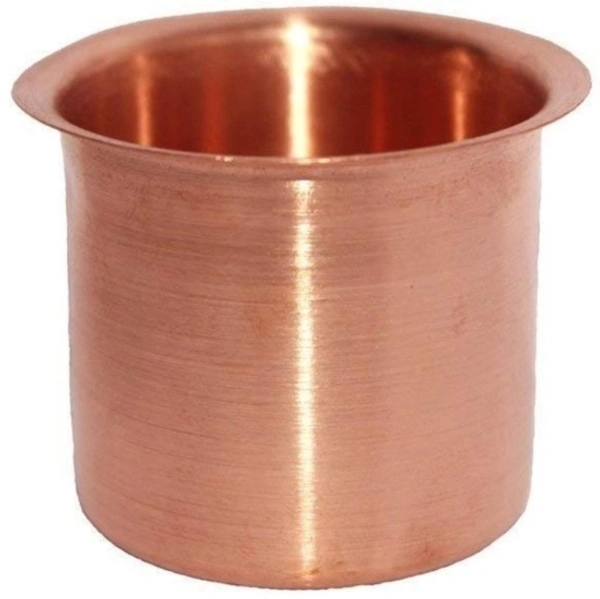 Copper Panch Patra Glass with Spoon, Panchapatra Set for Serve Secread/Holy Water, for Poojan Purpose Copper