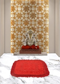Velvet Prayer Mat Pattern: Floral Pack of 2