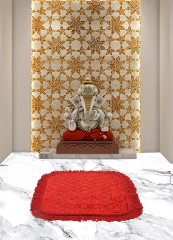 Velvet Prayer Mat Pattern: Floral Pack of 2