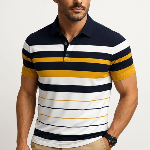 Deozn Polo Mens Tshirt - Yellow, S
