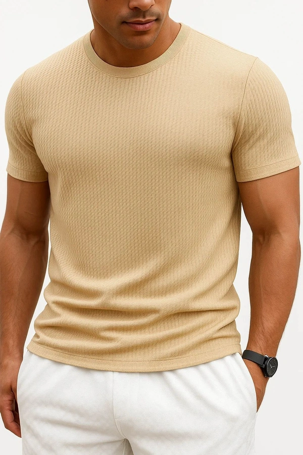 Deozn Stripted T Shirt - Chalky, L