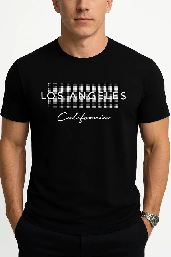 Deozn Round Neck T Shirt  - Black, XL