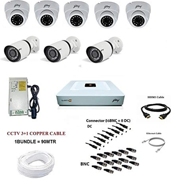Godrej 8ch Camera Set 2mp