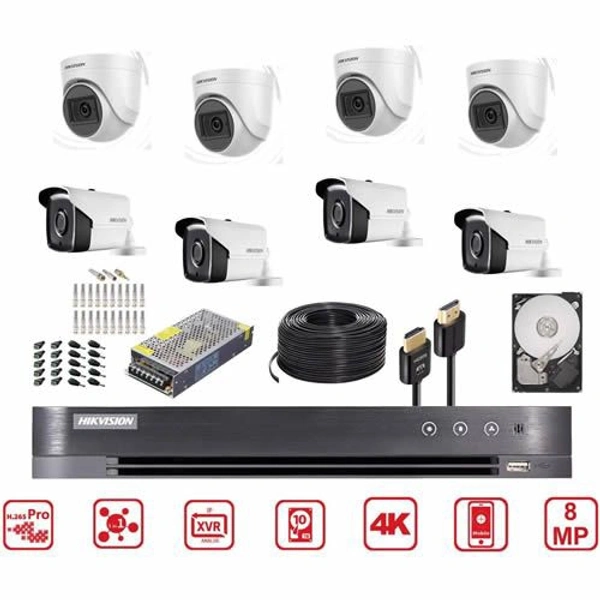 Hik Vision 8 Camera Set 2mp
