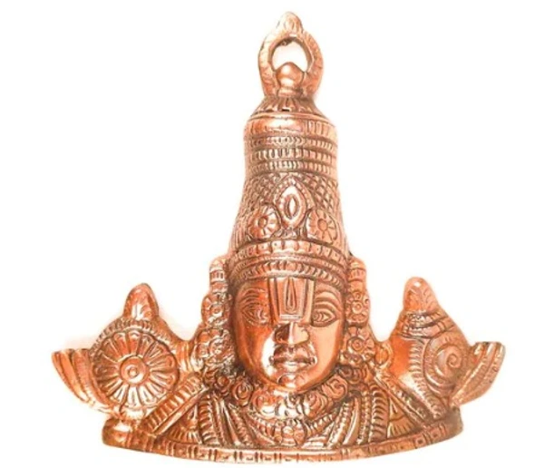 Sri  Balaji Wall Hanging - For Pooja & Home Decor - 6 Inch திருப்பதி பாலாஜி 