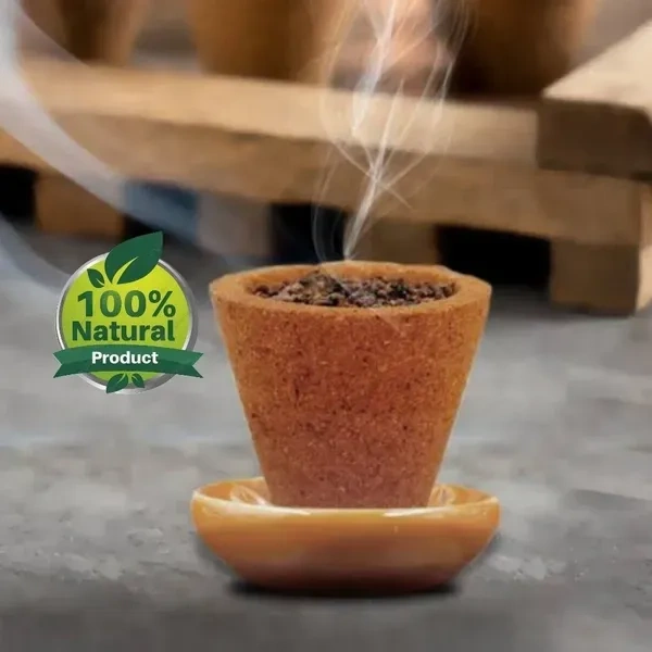Cow Dung Cup Sambrani - (Pack of 200 Pcs)  - 🔴 Prepaid Only