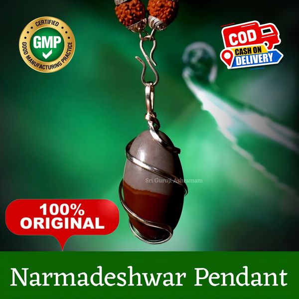 Original Shivling Narmadeshwar Pendant from Narmada River (20mm- 25mm) or( 30mm-35mm) free 2x2 inches Yantra from Haridwar