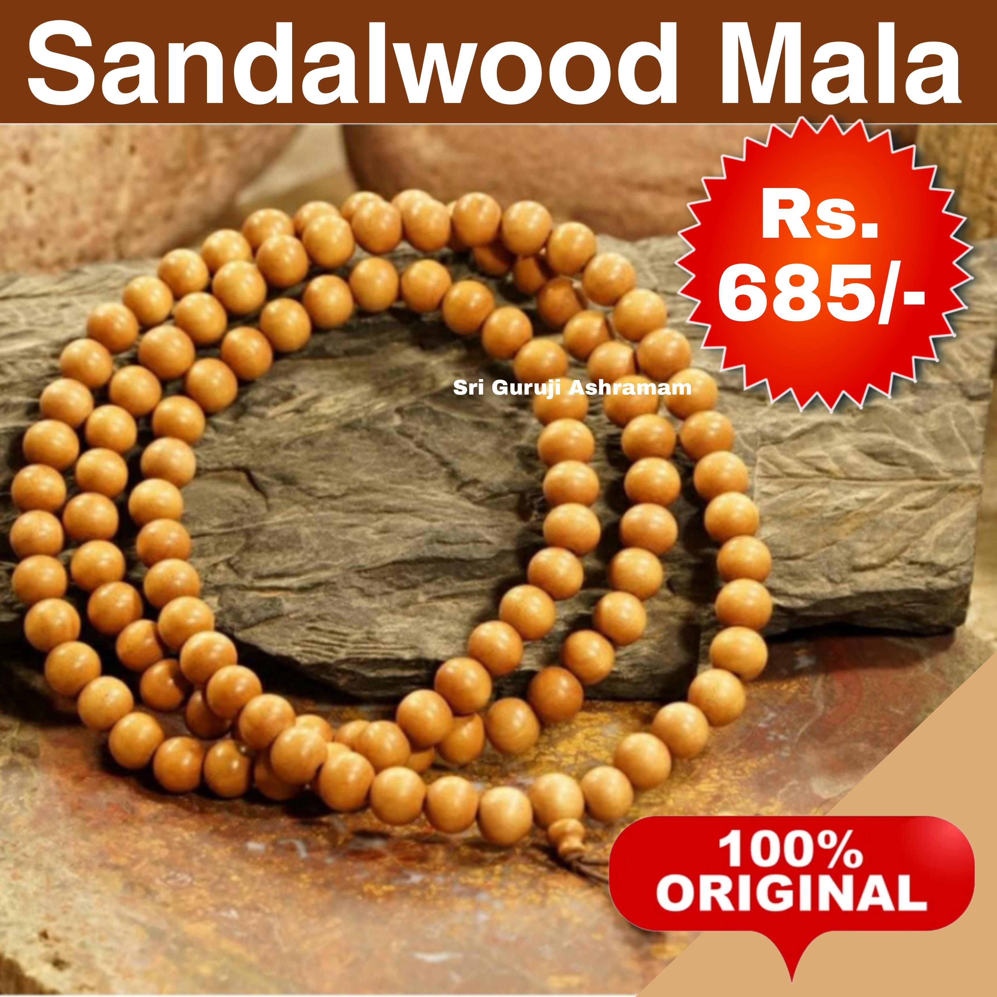 Sandalwood mala on sale