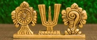 Balaji Shankh Chakra Namah Gold Plating - 3inch - 🔴 Prepaid Only