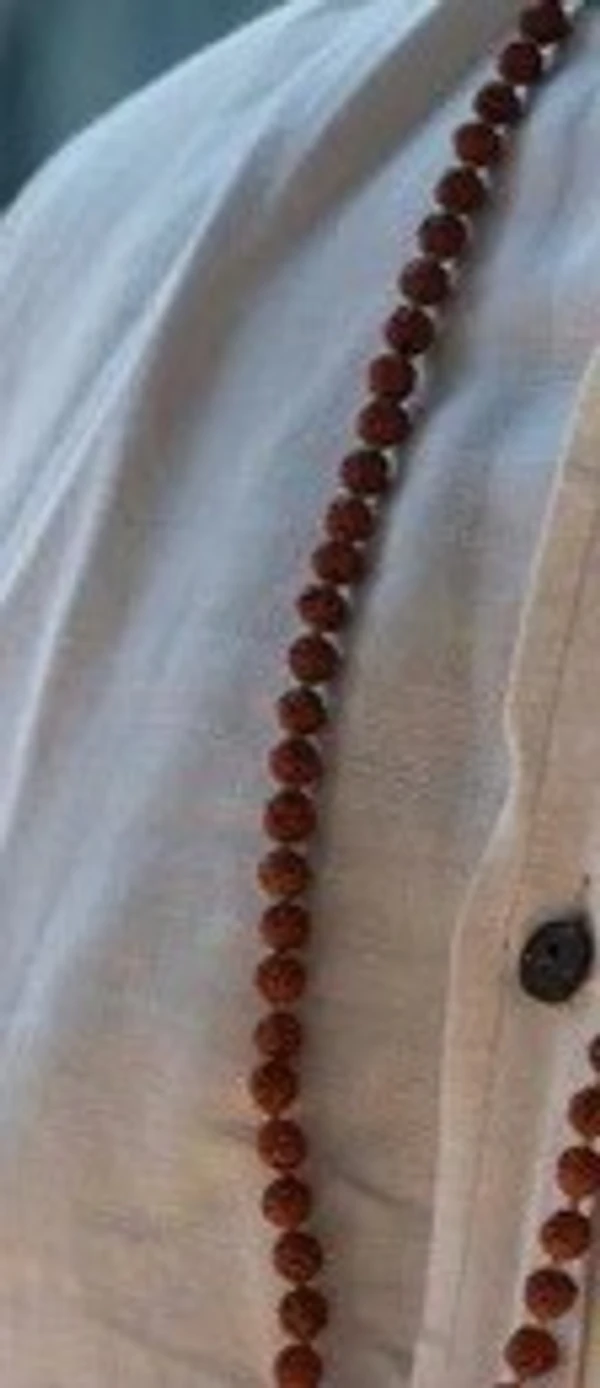 Original Himalaya Rudraksh Mala - 5 faces (6mm) with Certificate