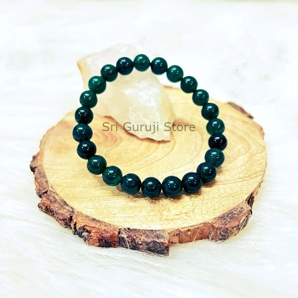 Green Jade Crystal Bracelet – 8 MM - 🔴 Prepaid Only