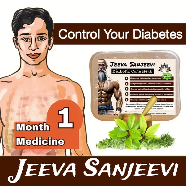 Jeeva Sanjeevi - - Control Your Diabetes - 1 Month Medicine ( 1 Pack )