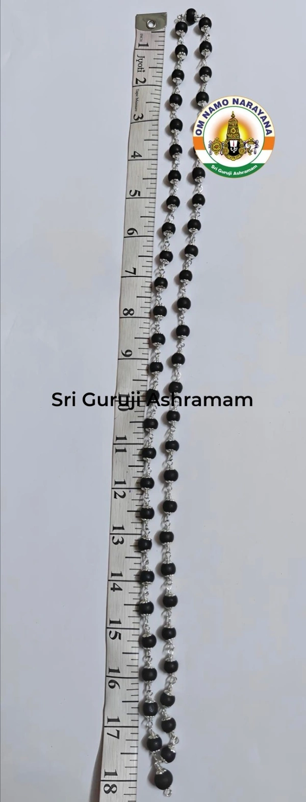 Original Karungali Mala - German Silver 8 Mm - 1