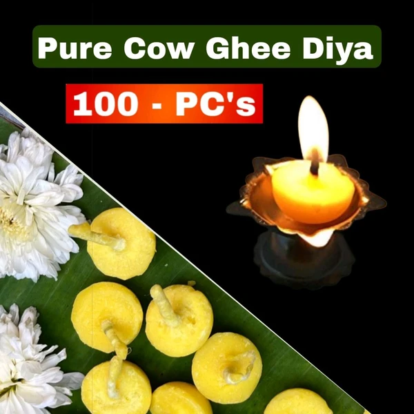 Pure Ghee Diya - 100 PCS 🔴 Prepaid Only