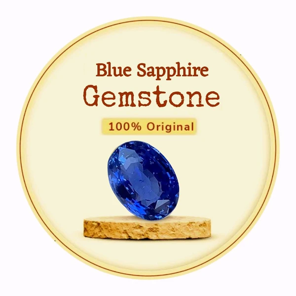 Original Blue Sapphire with certificate from 3 carat  