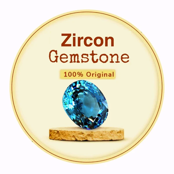 Original Zircon stone with certificate from 3 carat 