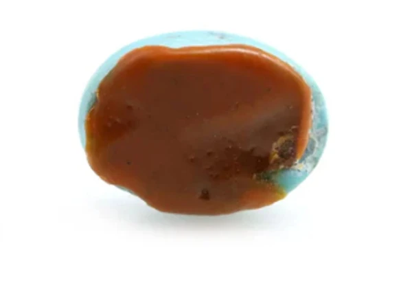 Original Firoza Turquoise Stone With Certificate 4- 6 Carat Capricornus மகரம்