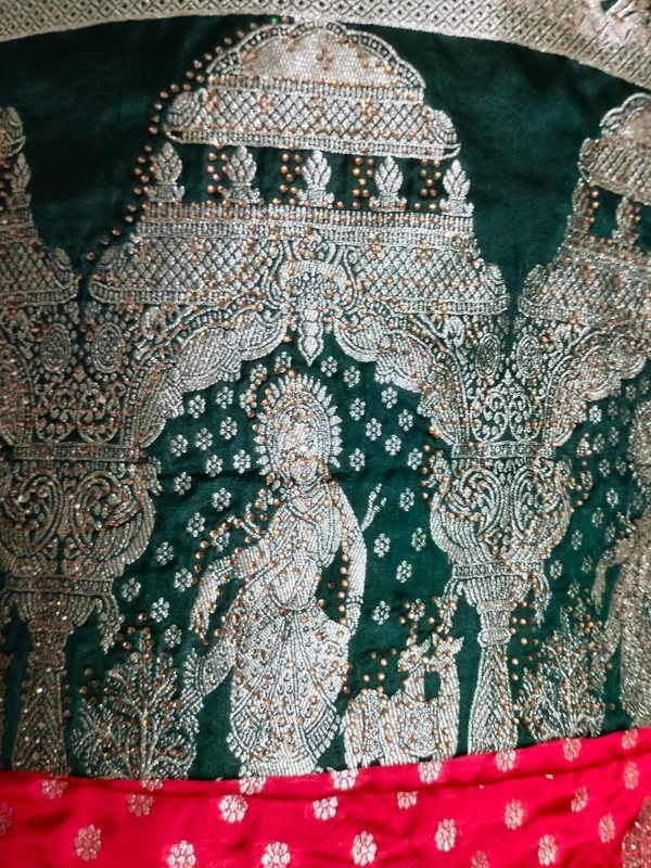 Pure Pashmina Silk American Diamond Studded Designer Saree