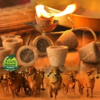 Cow Dung Cup Sambrani - (Pack of 300 Pcs) - 🔴 Prepaid Only