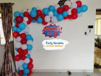 Standard Half Balloons Garland  - Multicolour, 6x6ft Backdrop