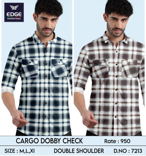 CARGO DOBBY  : 7213 - Double Pocket - 2 . sizes : 3 ( M L XL )