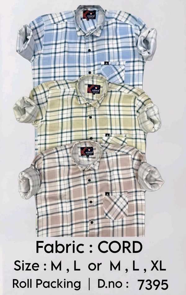ADEN : CORD LYCRA : 7395 - M L COLOURS : 3