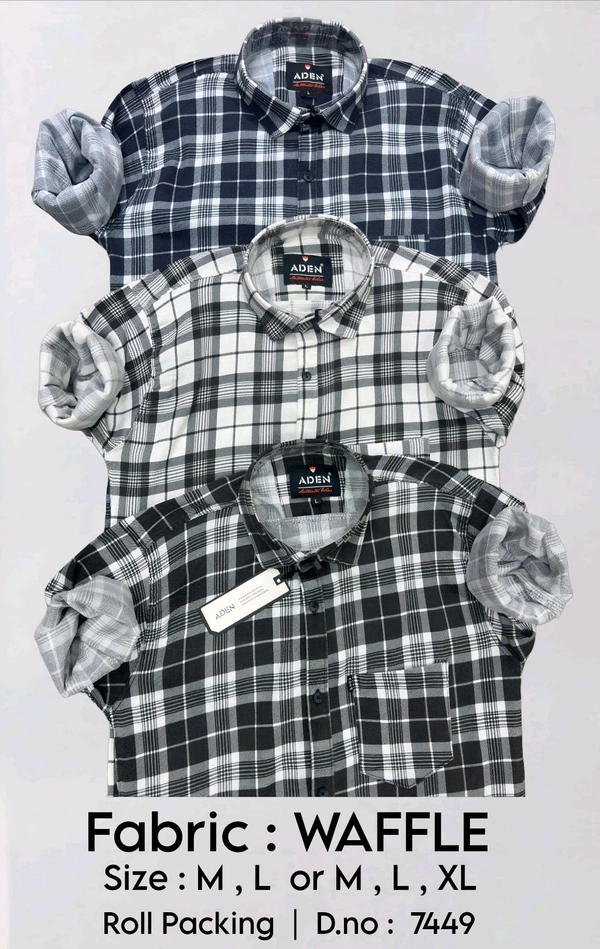 ADEN : WAFFLE LYCRA : 7449 - M L COLOURS :3