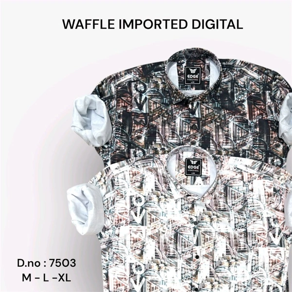 WAFFLE IMPORTED DEGITAL : 7503 - M L XL COLOURS : 2