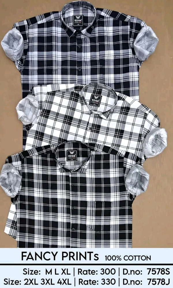 CHECK FANCY : 7578 - 2XL 3XL 4XL COLOURS : 3