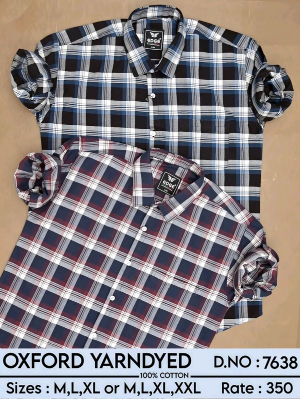 OXFORD YARNDYED : 7638 - M L XL COLOURS : 2