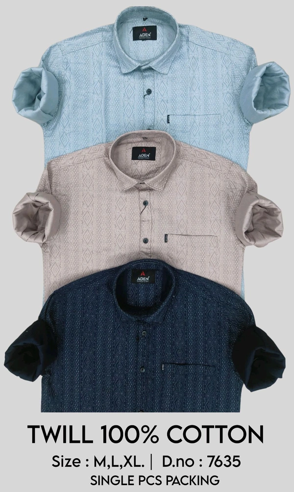ADEN : TWILL COTTON : 7635 - M L XL COLOURS : 3