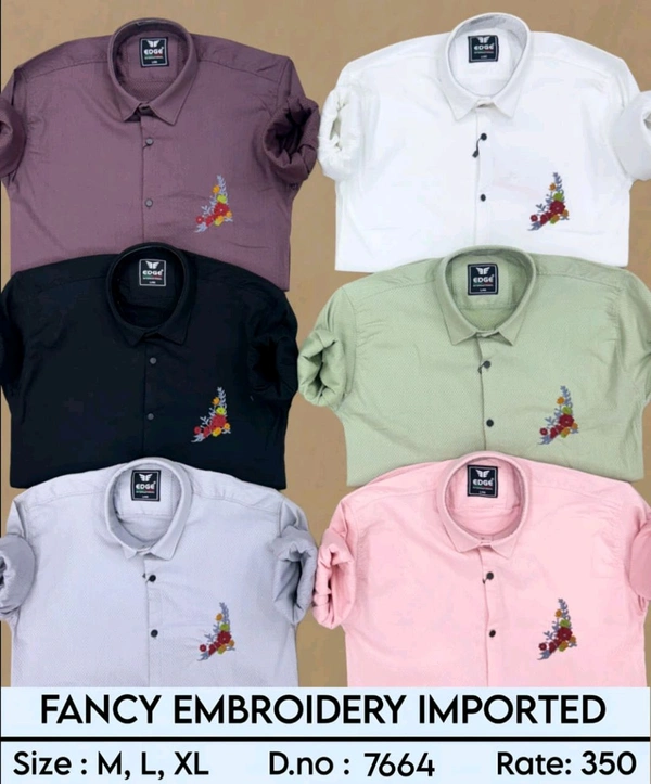 Fancy Embroidery Imported : 7664 - M L XL COLOURS : 6