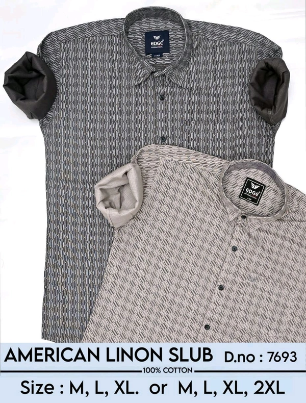 AMERICAN LINON SLUB : 7693 - M L XL COLOURS : 2
