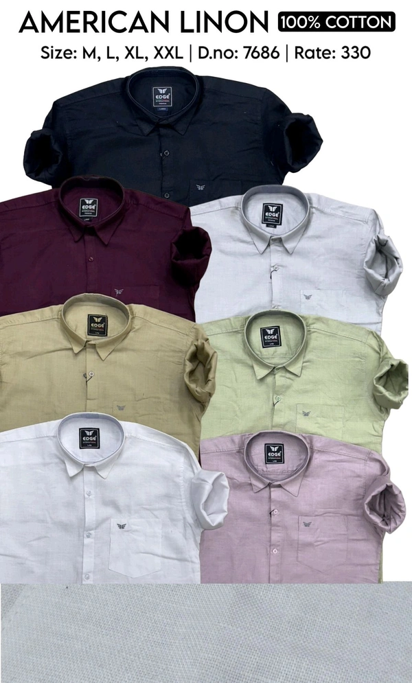 AMERICAN LINON  : 7686 - M L XL XXL COLOURS : 7