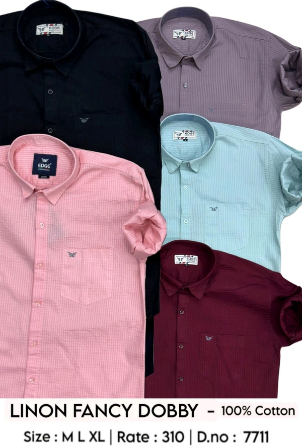 LINON FANCY DOBBY : 7711 - M L XL COLOURS : 5
