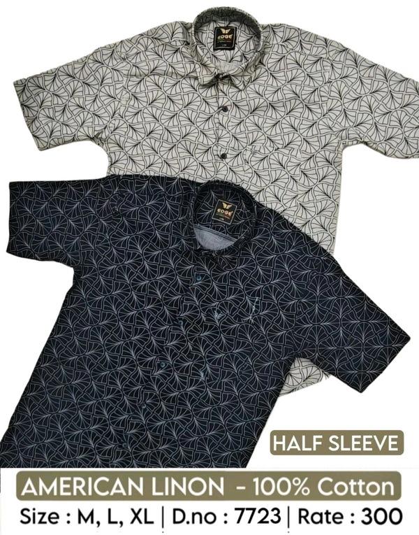 AMERICAN LINON HALF SLEEVES : 7723 - M L XL COLOURS : 2